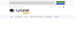 Desktop Screenshot of lyconet-store.com